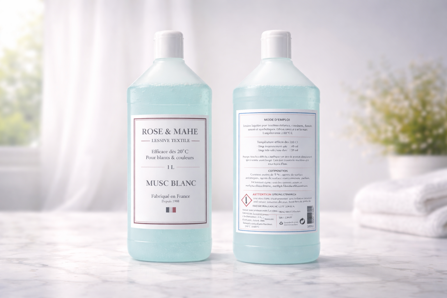 Lessive textile Musc Blanc